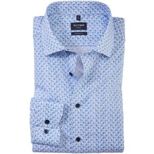 Olymp, Heren, Overhemden, Blauw, Maat: 4XL Katoen,