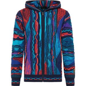 Carlo Colucci - Unieke Zip-through Sweatshirt - Blauw - Heren