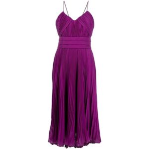 Max Mara, Dames, Jurken, Paars, Maat: S Poliester,