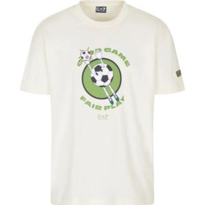 Emporio Armani Ea7, Heren, Tops, Wit, Maat: M Katoen,