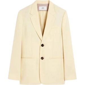 Ami Paris, Dames, Jassen, Beige, Maat: S Wol,