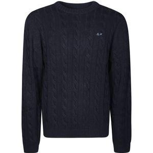 Sun68, Heren, Truien, Blauw, Maat: M