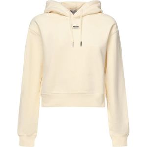 Jacquemus, Dames, Sweatshirts & Hoodies, Beige, Maat: M Katoen,
