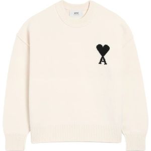 Ami Paris, Dames, Truien, Wit, Maat: L Wol,