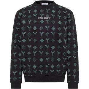 Carlo Colucci, Heren, Sweatshirts & Hoodies, Veelkleurig, Maat: XS Katoen,