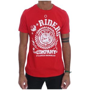 Frankie Morello, Heren, Tops, Rood, Maat: S Katoen,