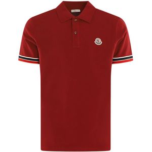 Moncler, Heren, Tops, Rood, Maat: M