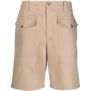 Alexander McQueen, Heren, Korte broeken, Beige, Maat: L Katoen,