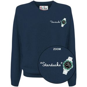 MC2 Saint Barth, Heren, Truien, Blauw, Maat: S Wol,