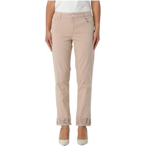Liu Jo, Dames, Broeken, Beige, Maat: W31