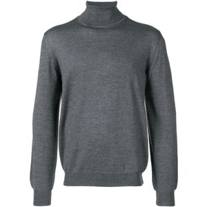 Barba, Heren, Truien, Grijs, Maat: 3XL Wol,