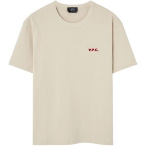 A.p.c., Heren, Tops, Beige, Maat: S