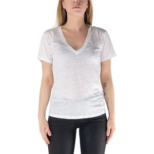 MC2 Saint Barth, Dames, Tops, Wit, Maat: S Linnen,