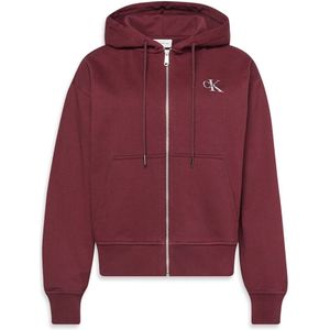 Calvin Klein, Dames, Sweatshirts & Hoodies, Rood, Maat: 2XS Katoen,