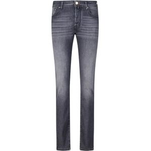Jacob Cohën, Heren, Jeans, Grijs, Maat: W30 Denim,