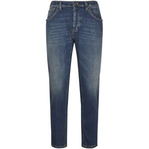 Dondup, Heren, Jeans, Blauw, Maat: W35 Katoen,