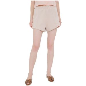 Guess, Dames, Korte broeken, Beige, Maat: XS Poliester,