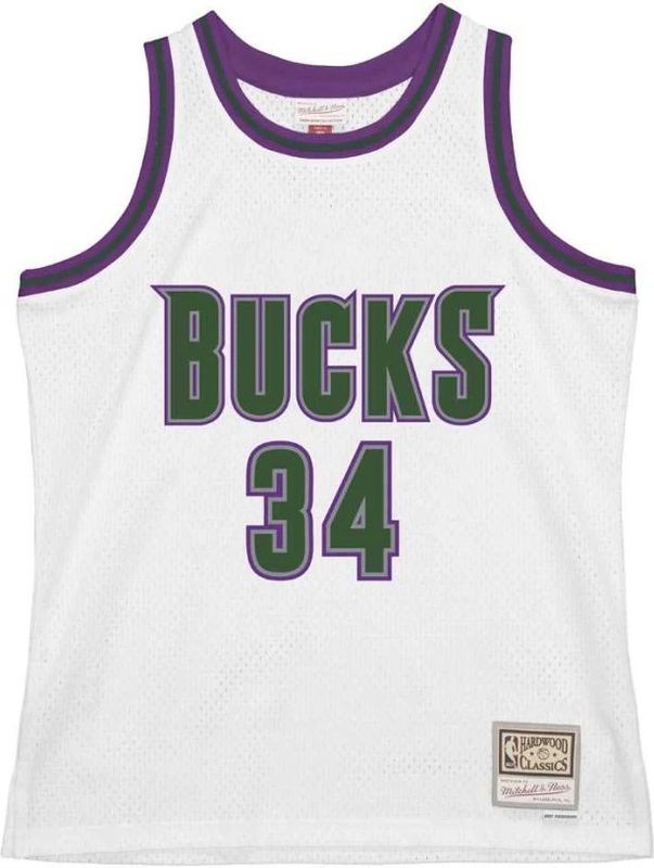 Mitchell & Ness - Milwaukee Bucks Swingman Jersey - Wit - Heren