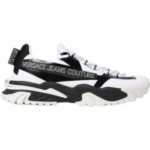 Versace Jeans Couture - Sneakers - Wit - Synthetisch - Vetersluiting