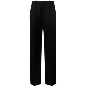 Lanvin, Dames, Broeken, Zwart, Maat: 2XS Satijn,