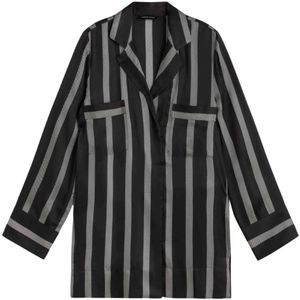 Anine Bing, Dames, Blouses & Shirts, Zwart, Maat: XS