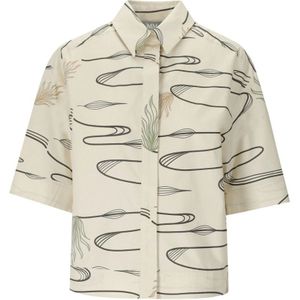 Max Mara, Dames, Blouses & Shirts, Beige, Maat: S Katoen,