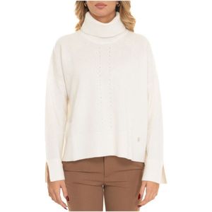 Liu Jo, Dames, Truien, Wit, Maat: L Wol,