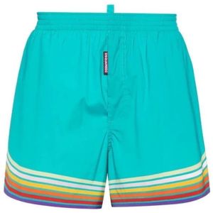 Dsquared2, Heren, Badkleding, Blauw, Maat: S