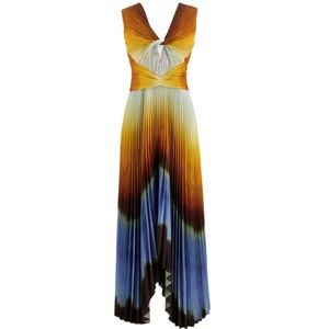 Altuzarra, Dames, Jurken, Veelkleurig, Maat: L Poliester,