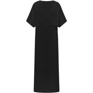 Jurken - Effen - Ronde Hals - 7/8 Lengte - Losse Pasvorm - Gladde Stof