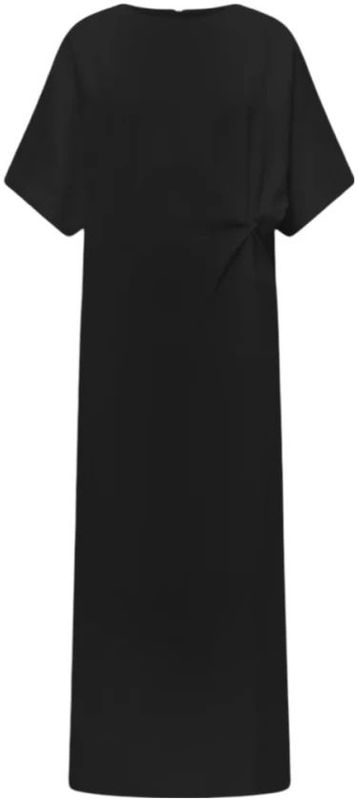 Jurken - Effen - Ronde Hals - 7/8 Lengte - Losse Pasvorm - Gladde Stof