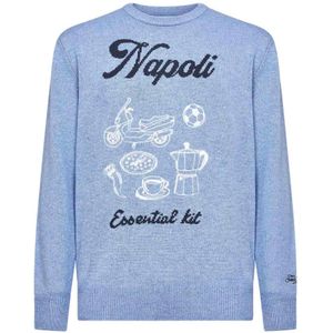 MC2 Saint Barth, Heren, Truien, Blauw, Maat: S Wol,