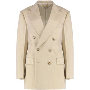 Victoria Beckham, Dames, Jassen, Beige, Maat: XS Katoen,