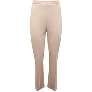 Elisabetta Franchi, Dames, Broeken, Beige, Maat: L
