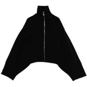 The Attico, Dames, Truien, Zwart, Maat: XS Wol,