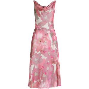 vera mont, Dames, Jurken, Veelkleurig, Maat: S Satijn,