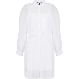 Armani Exchange, Dames, Jurken, Wit, Maat: 2XS