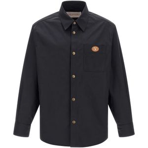 Valentino Garavani, Heren, Jassen, Blauw, Maat: L Nylon,