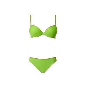 Twinset Groene Lurex Bikini Set , Green , Dames , Maat: L