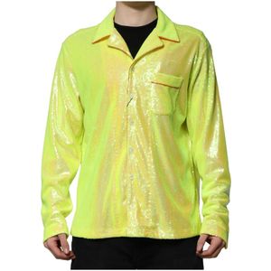 Dolce & Gabbana, Heren, Overhemden, Geel, Maat: L