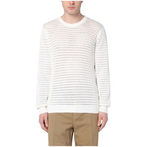 Roberto Collina, Heren, Truien, Beige, Maat: L Katoen,