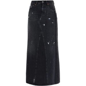 MM6 Maison Margiela, Dames, Rokken, Grijs, Maat: 2XS Katoen,