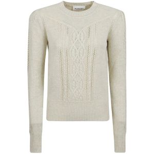 Isabel Marant, Dames, Truien, Grijs, Maat: M Katoen,