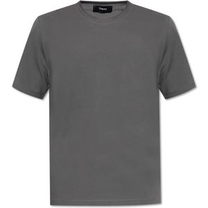 Theory, Heren, Tops, Grijs, Maat: XL Leer,