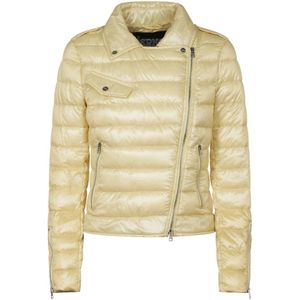 Herno, Dames, Jassen, Geel, Maat: S Polyamide,