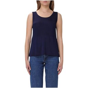 A.p.c., Dames, Tops, Blauw, Maat: M Viscose,