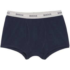 Boggi Milano - Boxershorts - Blauw - Stretch Katoen Jersey