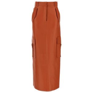 Zimmermann, Dames, Rokken, Oranje, Maat: 2XS Leer,