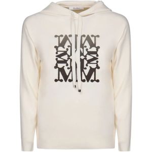 Max Mara, Dames, Sweatshirts & Hoodies, Beige, Maat: L Wol,