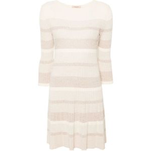 Twinset, Dames, Jurken, Veelkleurig, Maat: M Katoen,